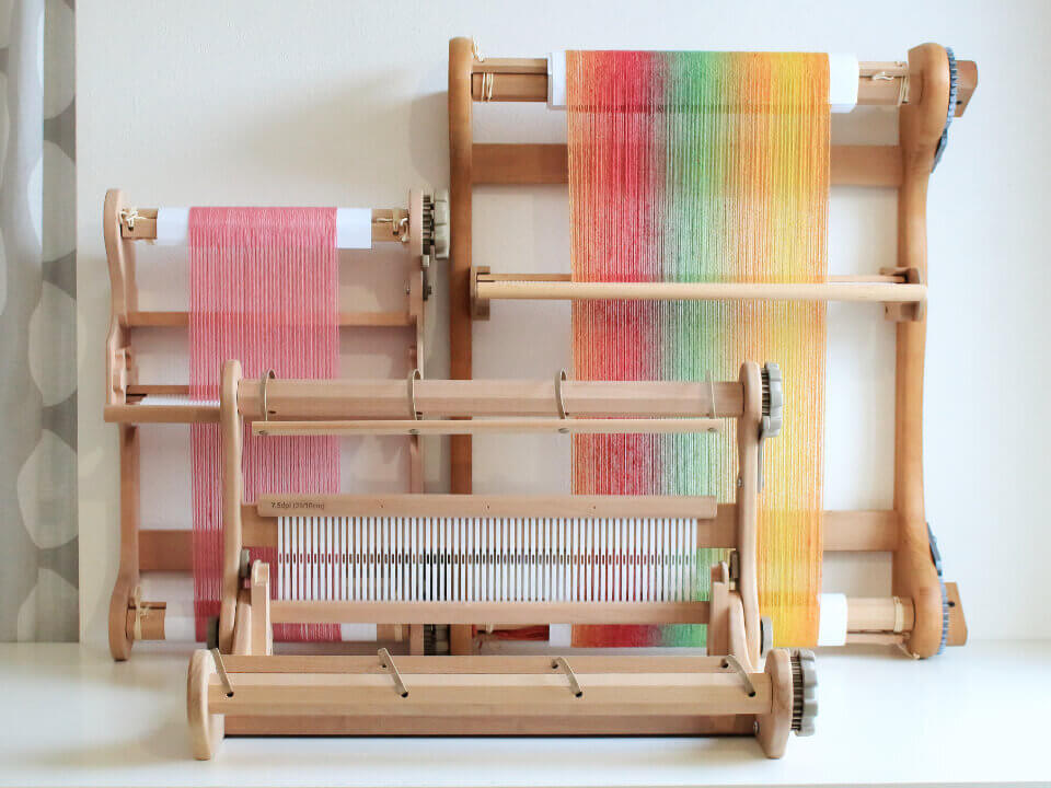 アシュフォード卓上手織り機６０　折り畳み台付