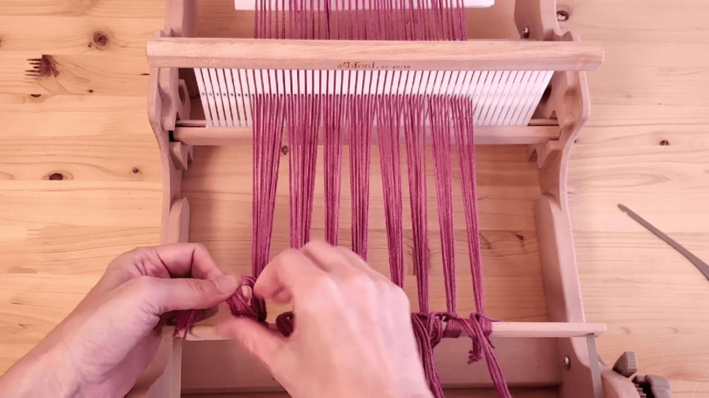 手織り機】縦糸の張り方、オリヴィエ、アシュフォードのリジッドヘドル